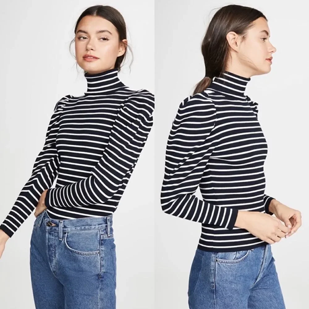 A.L.C. Baker turtleneck puff sleeve Sweater size XS